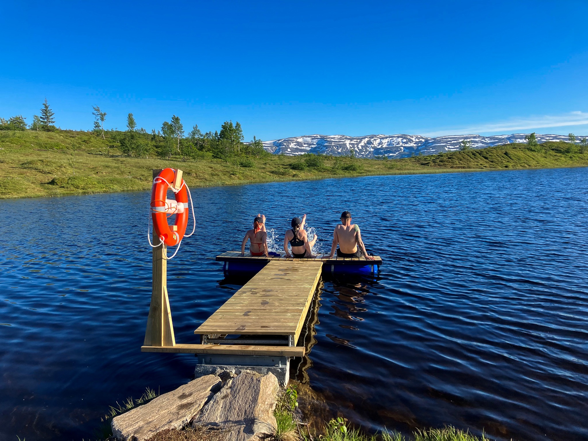 Badebrygge på Hangurstoppen